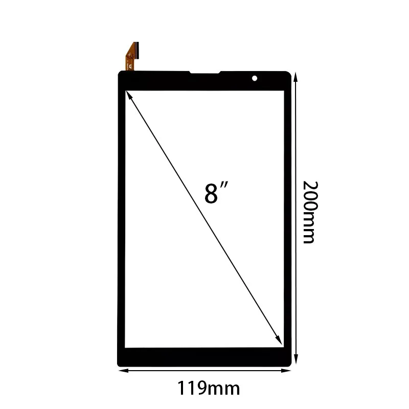 

Touch Screen Digitizer Panel For Hyundai Hytab Plus 8LAB1 PX080G72B011