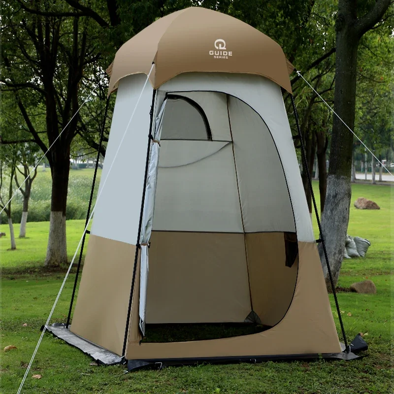 Black Vinyl Prinvicy Changing Clothes Tent Outdoor Camping Shower Bath Mobile Toilet Waterproof Sunscreen Oxford Fishing Tour