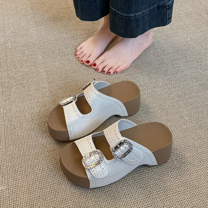 

2026 New Arrival Summer Slide Sandals Stylish Open Toe Design Breathable Lightweight Slippers for Vacation Poolside Daily Use