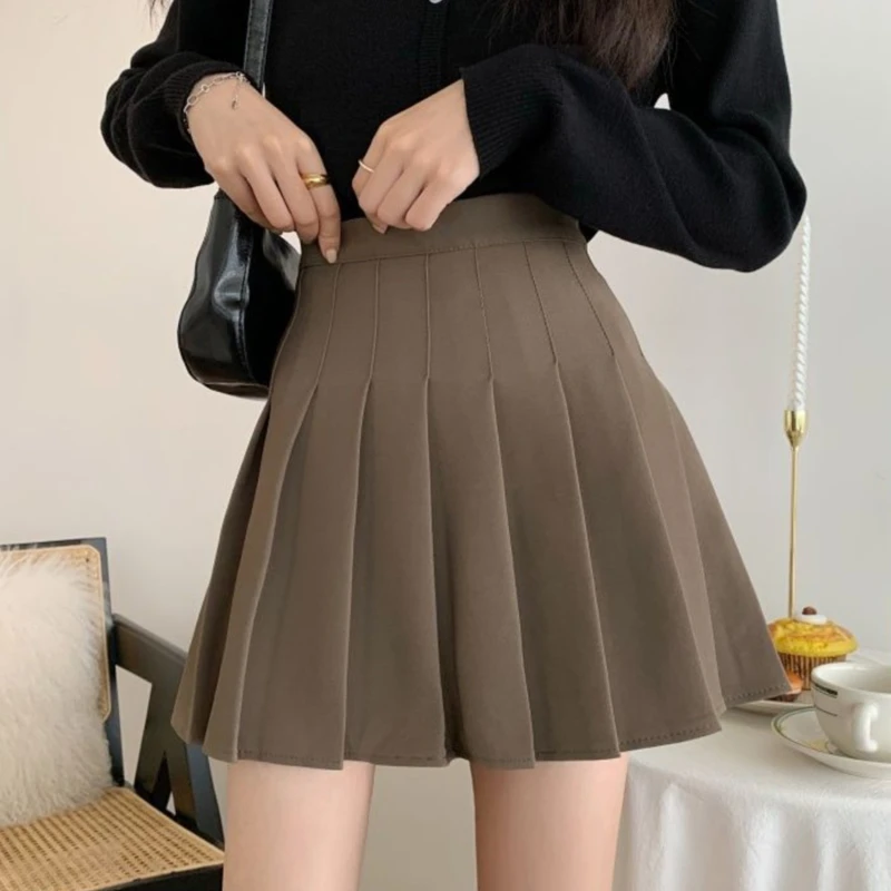 2024 Spring Summer Korean Skirt Shorts Women High Waist Sexy Mini Skirt School Short Pleated Kawaii Japanese Pink Skirt Female