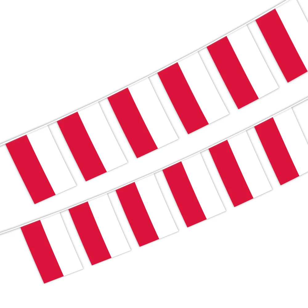 14x21CM Poland character string flag with Digital polyester printing (20pcs/set)