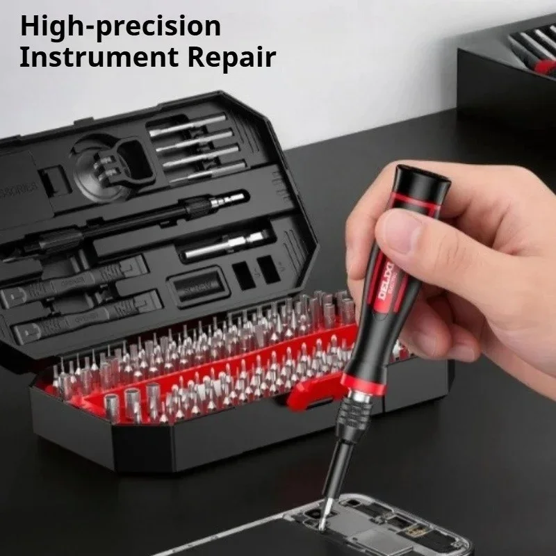 Delixi 164 in 1 Screwdriver Set Precision Disassembly Repair Tool Kit Phillips Screw Tools Hardware Kit Watch Mobile Phone New