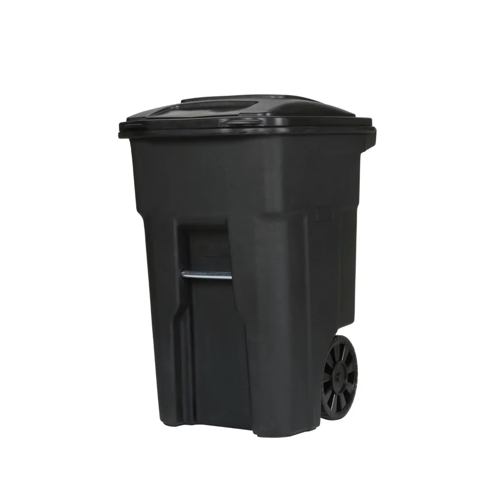 

48-gallon Black Garbage Can With Wheels and Lid Rubbish Bin Free Shipping Trash Can for Kitchen Dustbin Stainless Steel Wastebin