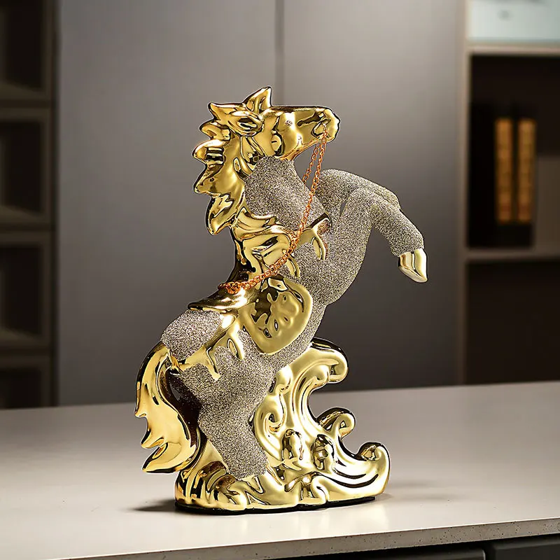 

Luxury, Fuma Sculpture Decoration Animal Living Room, Wine Cabinet, Office Home Decoration Statue Resin Handicrafts Gifts