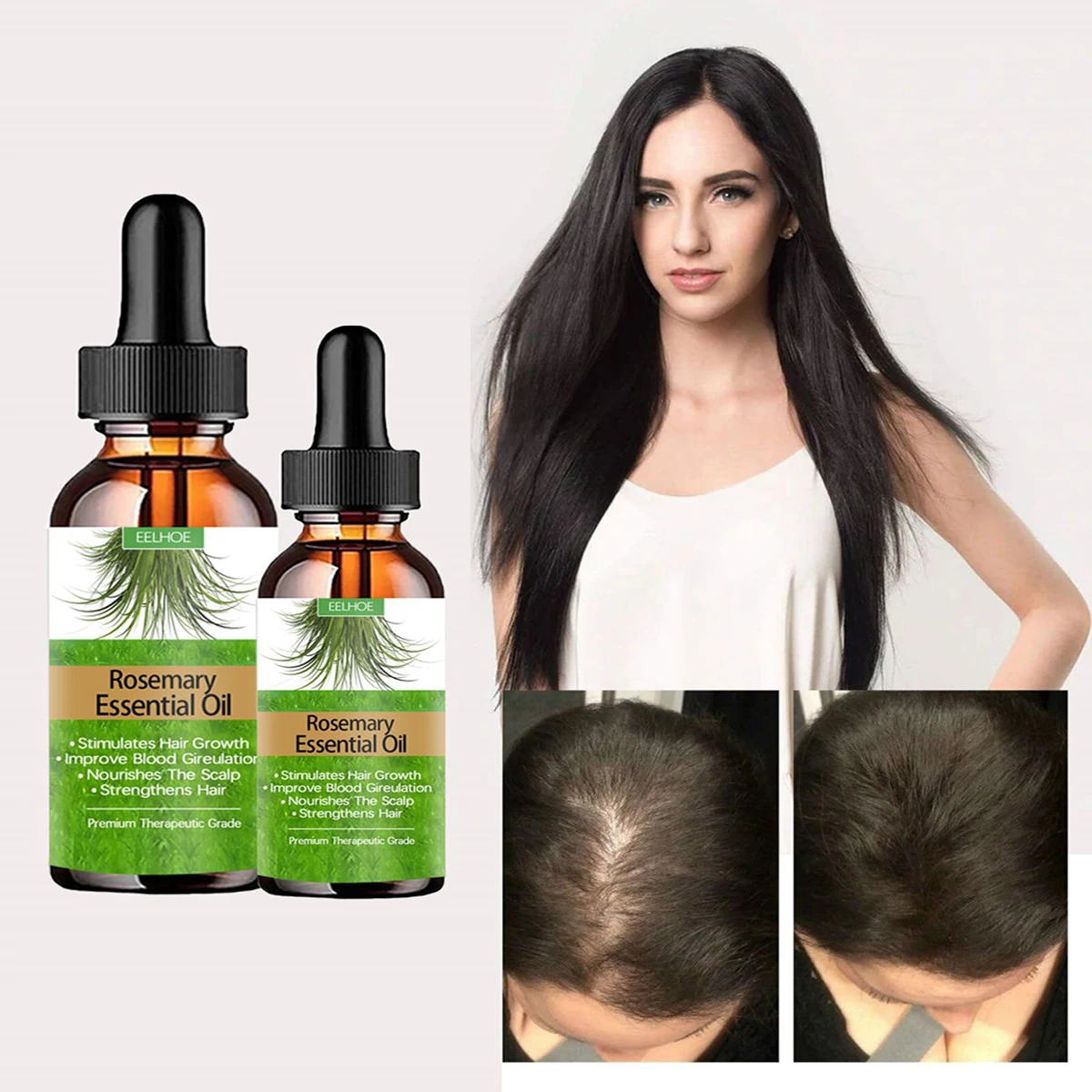 Hair Growth Oil Rosemary Essential Oil Anti-frizz Anti Hair Loss Hairs Smooth Serum Hairs Care Hairs Loss Treatments New Fashion