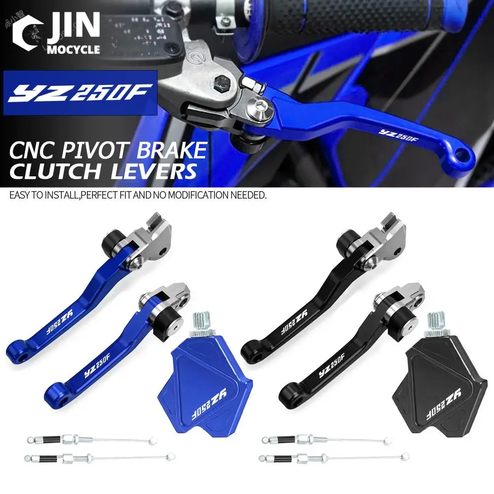 

Dirt Bike CNC Brake Clutch Levers Stunt Clutch Pull Cable Lever Easy System For YAMAHA YZ250F 2001 2002 2003 2004 2005 2006