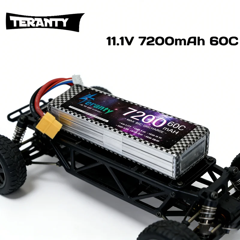 TERANTY 3S 11.1V 7200mAh 60C LiPo Battery MAX 80C Burst RC Battery with XT60/XT90/T/EC5 Connector for RC Car Truck Boat