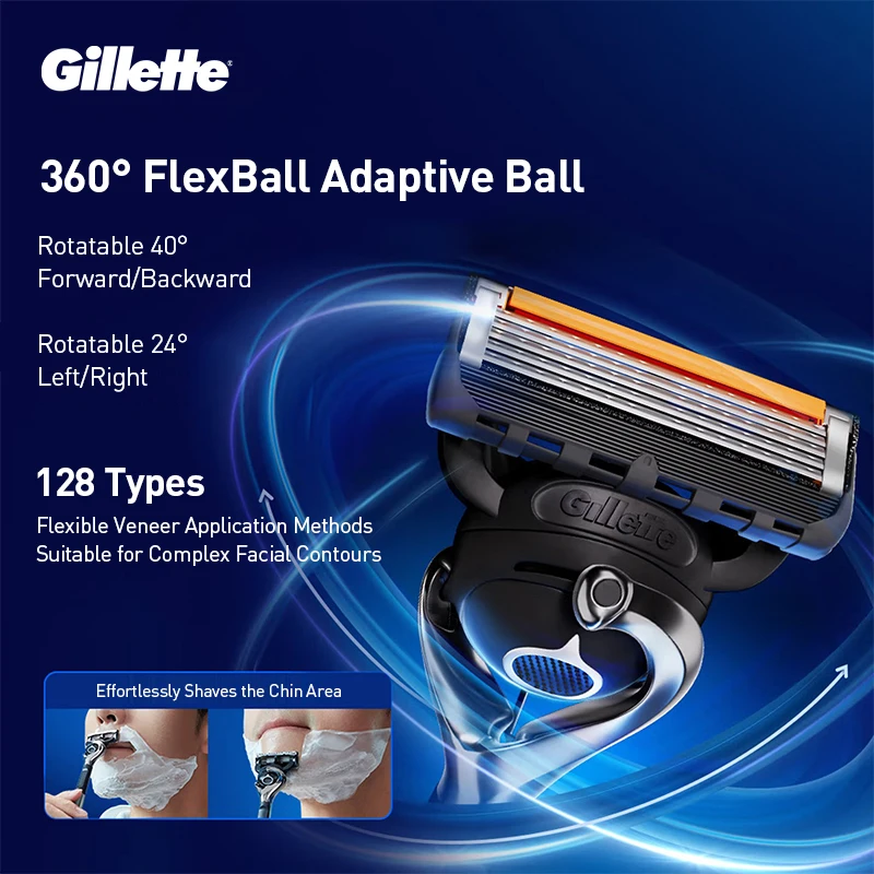 Gillette Manual Razor with Magnetic Stand, Fusion ProGlide/Skin Guard, Fast Smooth Shaving Safety Shaver for Face Beard Grooming