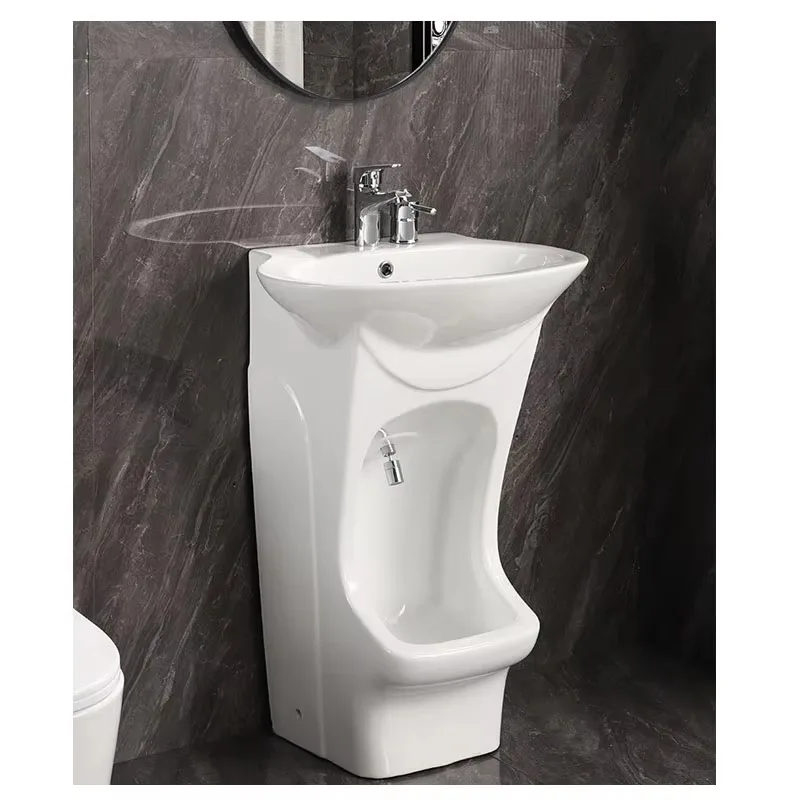 

Wudu Sink Pedestal Ceramic Bathroom Sink Farmhouse Washing Free Standing Foot Washer Hotel Courtyard Muslim Vanity Arabic Hot
