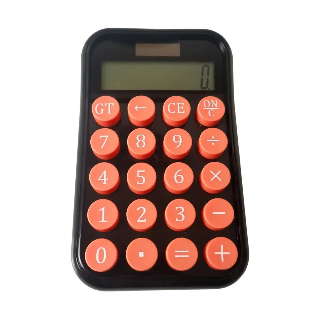 Vintage Style Calculator Solar Powered Desktop Calculator with Lcd Display for Office Supplies Student Finance Battery Operated