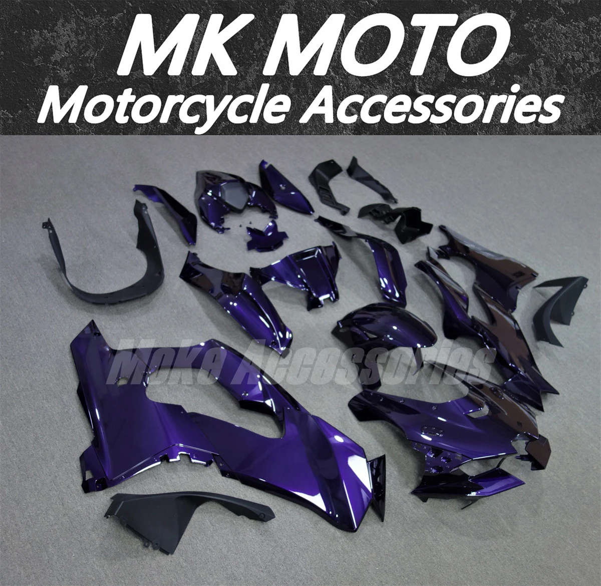 

Fairings Kit Fit For ZX-10R 2021 2022 Ninja Bodywork Set High quality ABS injection New Dark purple