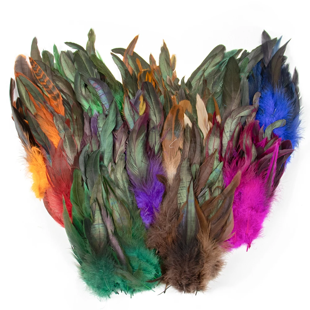 100Pcs/Lot Colorful Pheasant Feathers 15‑20cm Decorative Plumes DIY Wedding Party Home Vase Headdress Handmade Decor Accessories