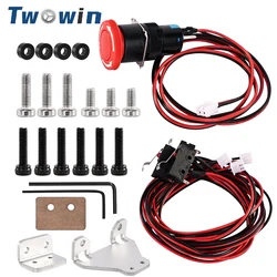 TWOWIN-accesorios para máquina de grabado láser, interruptor de límite, pieza de interruptor de parada de emergencia para enrutador CNC 3018 PRO /3018 Max /3020 Plus