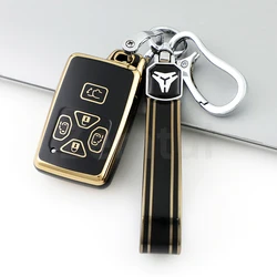 5 Buttons TPU Car Key Case Cover For Toyota Alphard Vellfire Previa Estima Isis Noah Voxy Keyless Remote Shell Fob Holder Bag