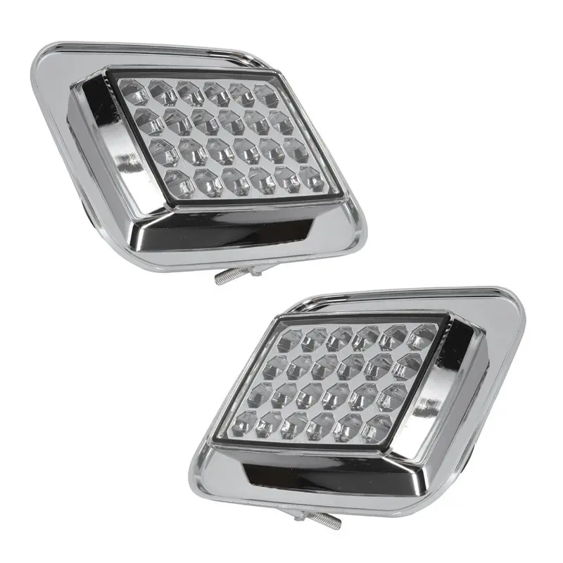 AB16-Front Bumper Light LED Parking Turn Signal Lamp Corner Lamp 15060529, 15060530 For Hummer H2 2003-2009 H2 SUT 2005-2008