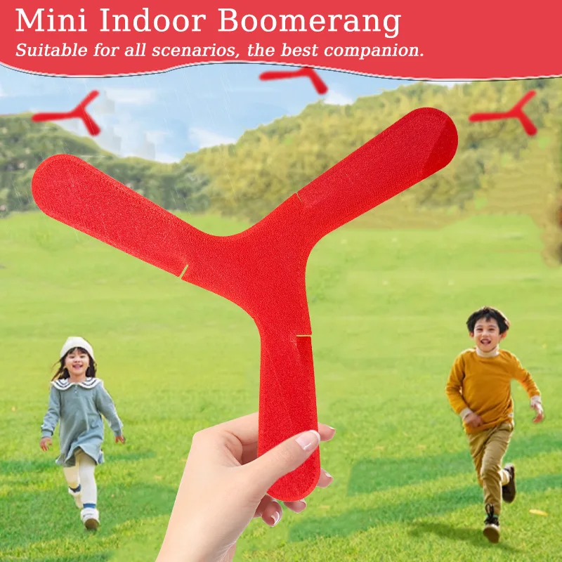 Mini Boomerang, um presente criativo e brinquedo de plástico, é divertido e pode ser jogado tanto por dentro e ao ar livre como esporte competitivo