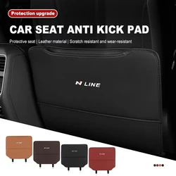 Car Seat Back Anti Kick Pad Protector Mat Interior Accessories For Hyundai N Nline Tucson Kona Sonata Veloster i20 i30