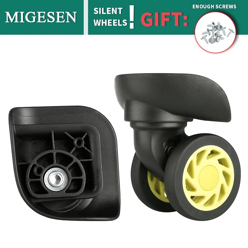 Suitcase Wheel Replacement Trolley Case Accessories Universal Wheel Wear-Resistant Double-Row Pulley Password Suitcase Wheel