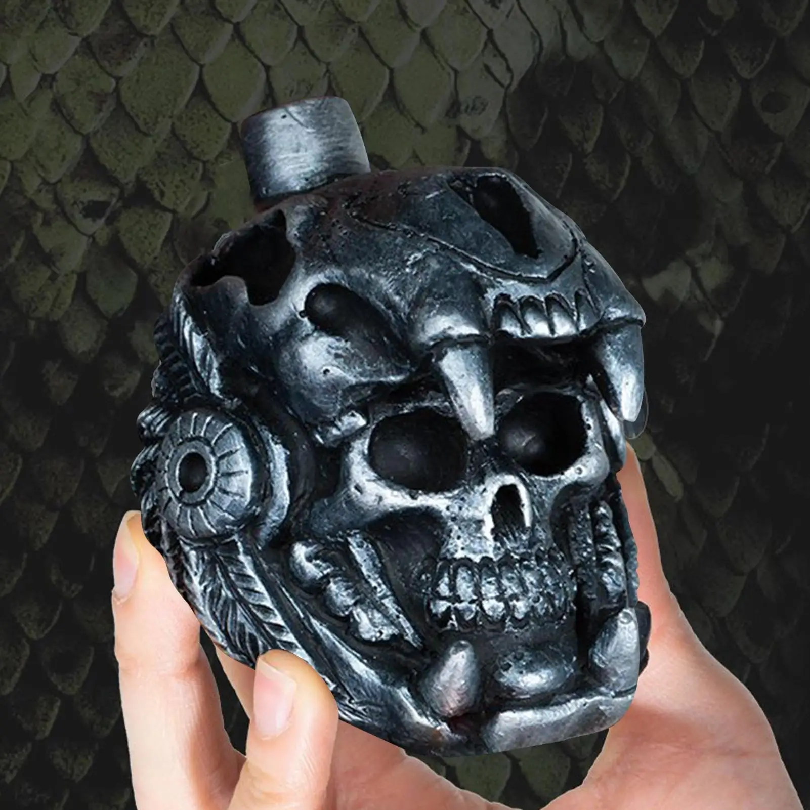 Skull Whistle Skull Loud Scream นกหวีดความปลอดภัยเสียงแบบพกพา Camping Survival อุปกรณ์เสริมสําหรับ Wilderness Dog