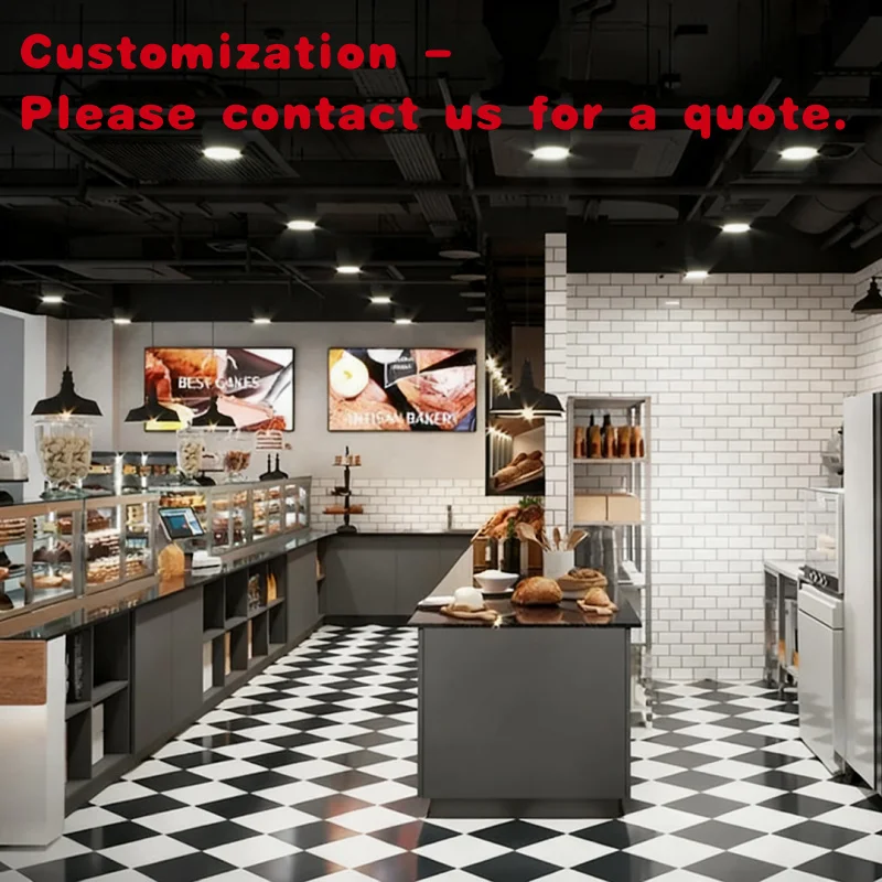 

custom.Interior Design Display Cabinet Retail Store in Shopping Mall - Bakery Glass Showcase - Wooden Display Stand