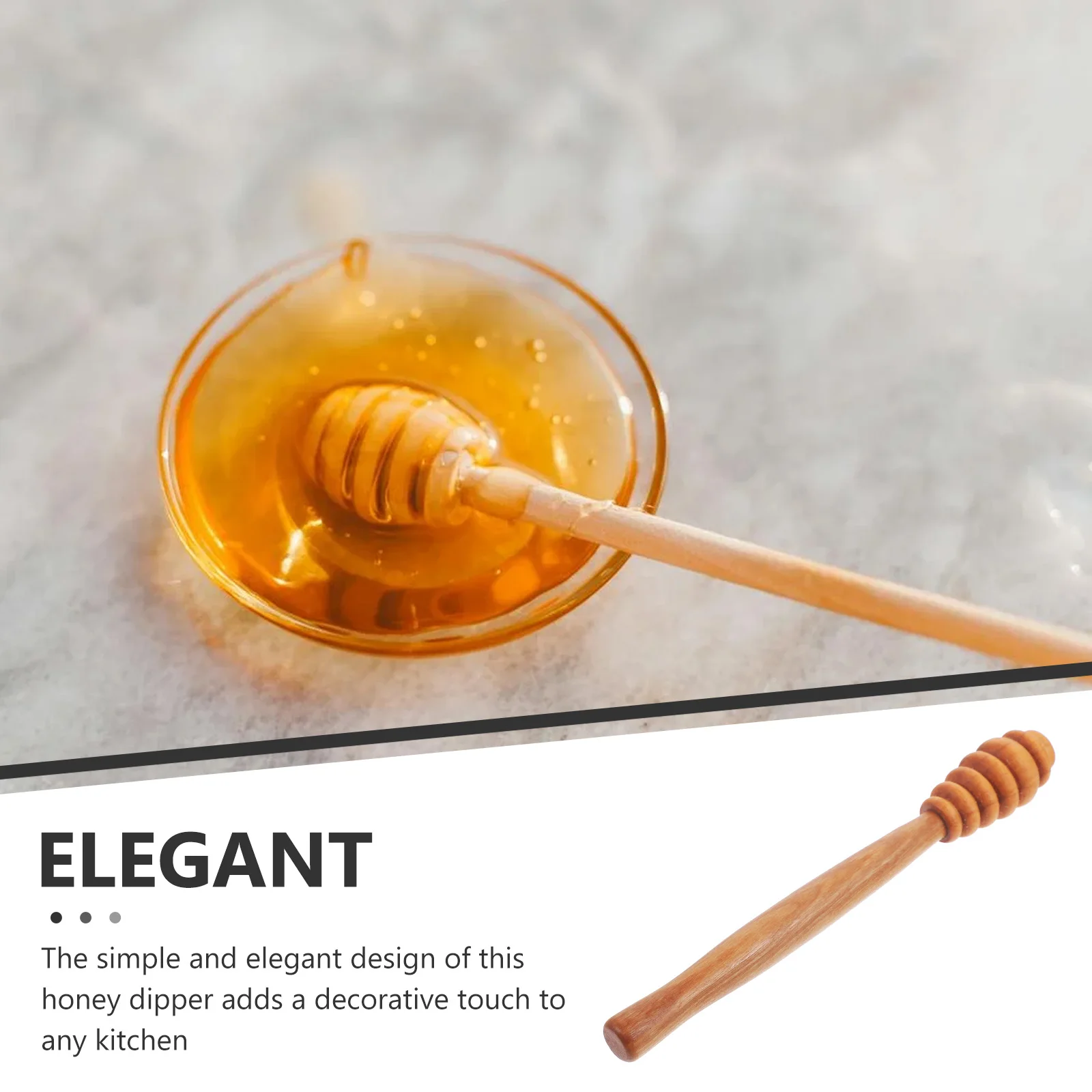 

Honey Jar Wand Crafted from Selected Hardwood Smooth Finish Easy to Clean Versatile Stirring Stick for Honey Tea Beverages Home