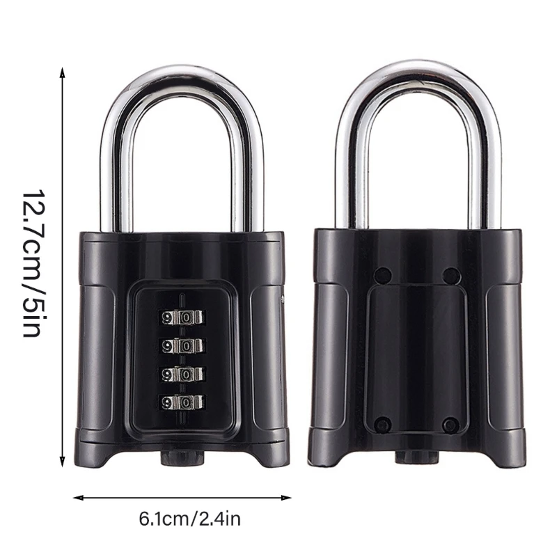 2024 New Outdoor High Security Padlock Weatherproof Gym Locker Lock Heavy Duty Combination Padlock for Fence, Case, Toolboxes