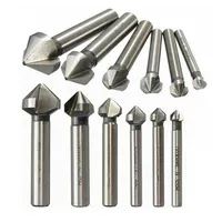 6pcs 90 Degree 3 Flutes HSS Countersink Drill Bit Chamfering Tool 6.3 To 20.5mm Wood Milling Cutter Woodworking Tools