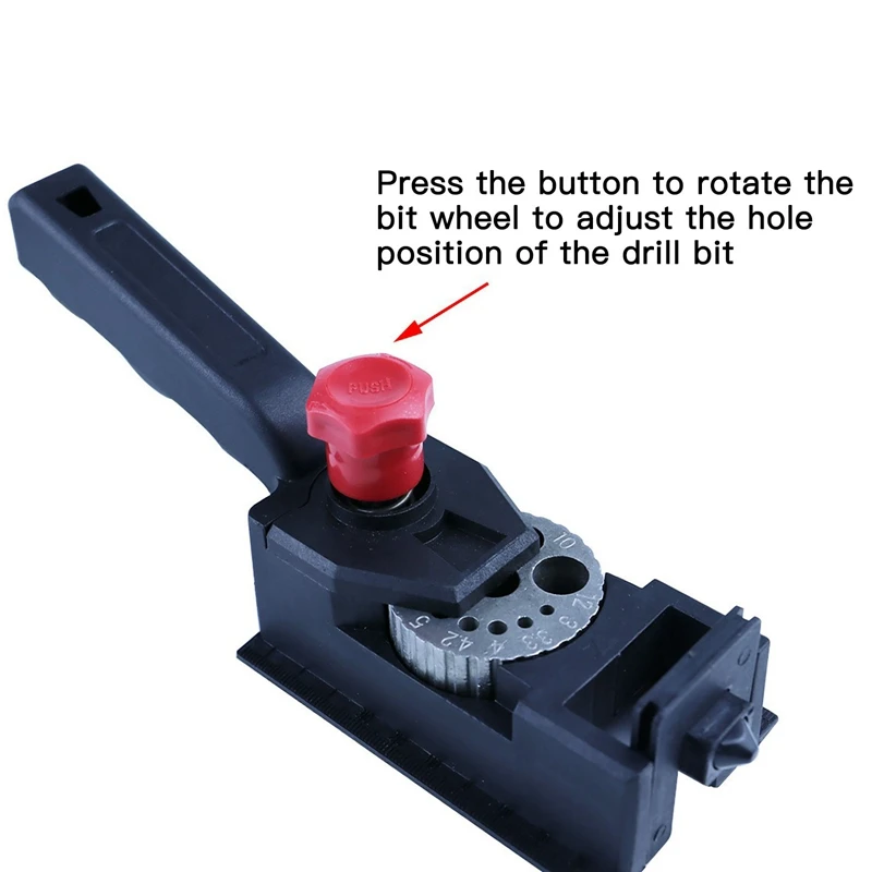 Drill Locator Tool Kit 10 Holes 3-12Mm High Precise Woodworking Hole Drilling Guide Tool Porous Portable Punch Locator