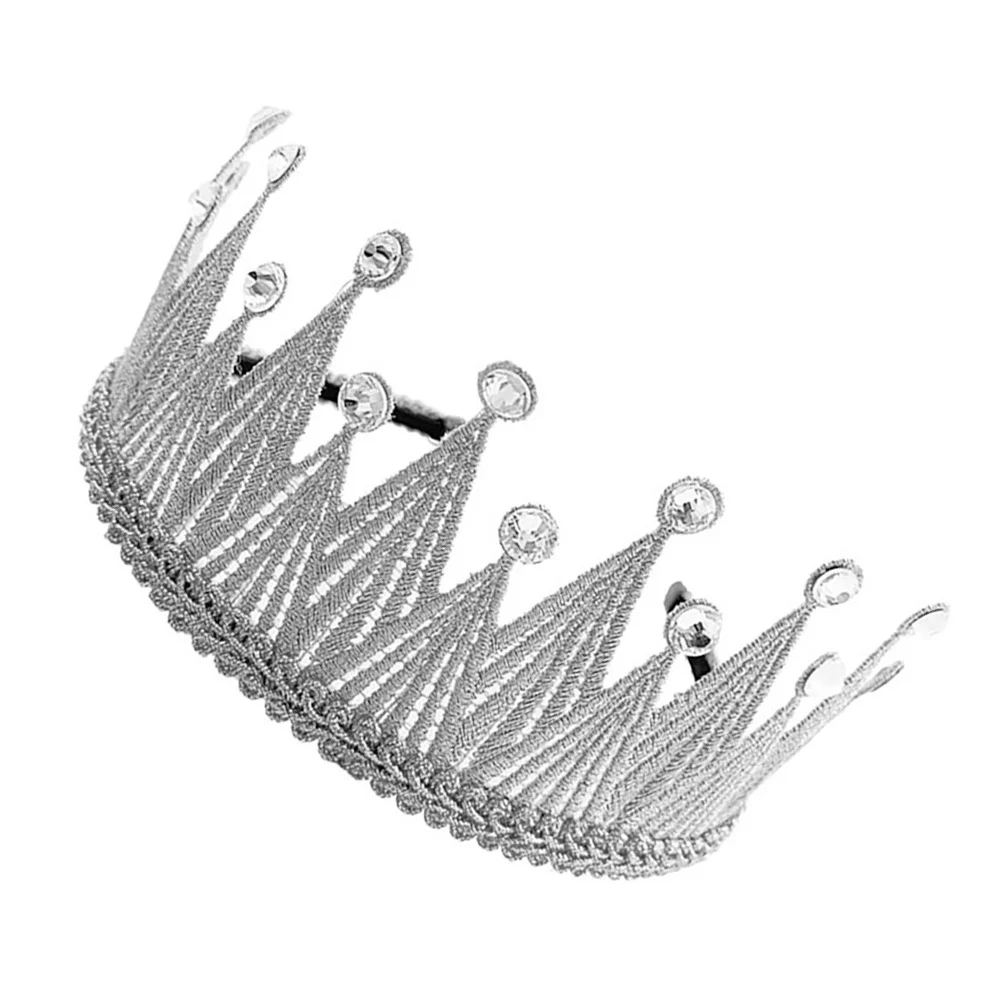 

Party Supply Crown Headband Headbands Birthday for Rhinestone Headdress Hair Decoration