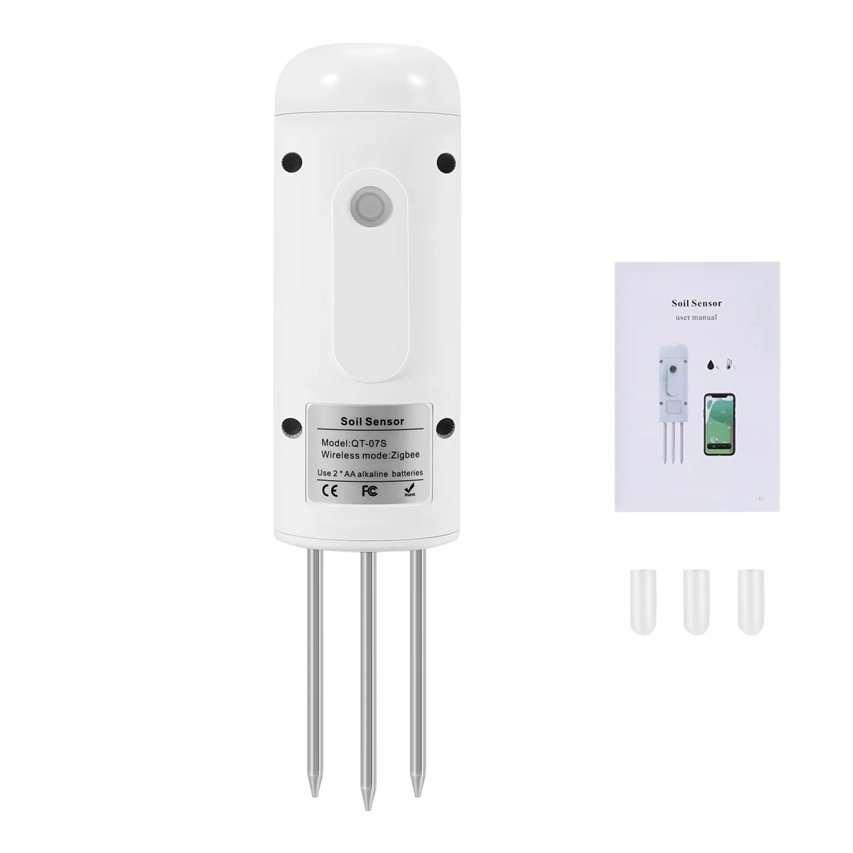 

RTCX-Tuya Zigbee беспроводной измеритель влажности почвы тестер температуры и влажности монитор растений IP67 водонепроницаемый детектор для сада