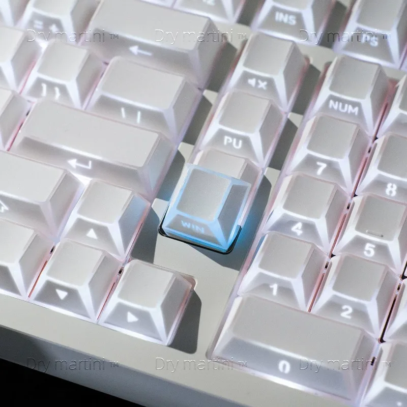 Light and Shadow Theme Keycaps Set Customized Cherry Profile PBT Side Engraving Keyboard Cap for Mechanical Keyboard Accessories