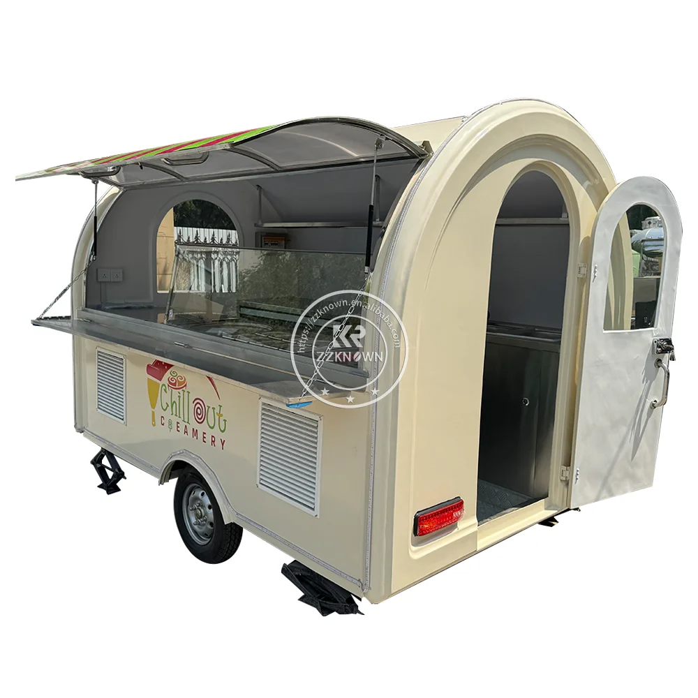 Hot Dog Ice Cream Cart Food truck Concession Food Trailer Fully Equipped Mobile kitchen Restaurant  Fast Cart