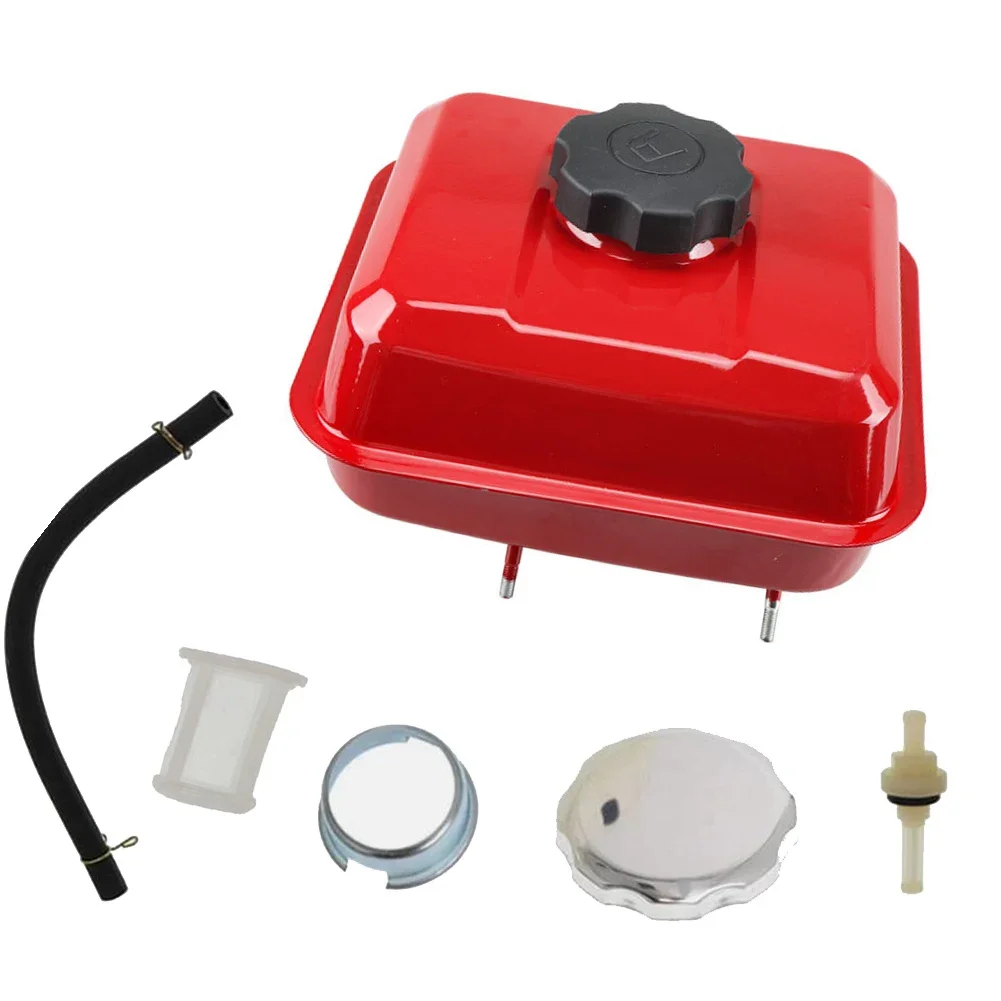 3.6L Fuel Tank Assembly For Honda GX140--GX160-GX200 With Cap And Filter Red Black Replacement Part For Outdoor Garden Tool view 5