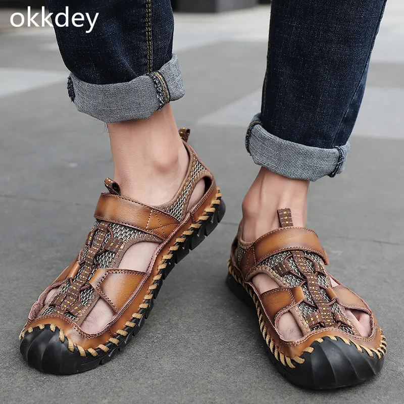 Main Mens Sandals Comfortable Round Toe Outdoor Breathable Casual Lightweight Trendy All-match Fashion Sandals New Spring Summer