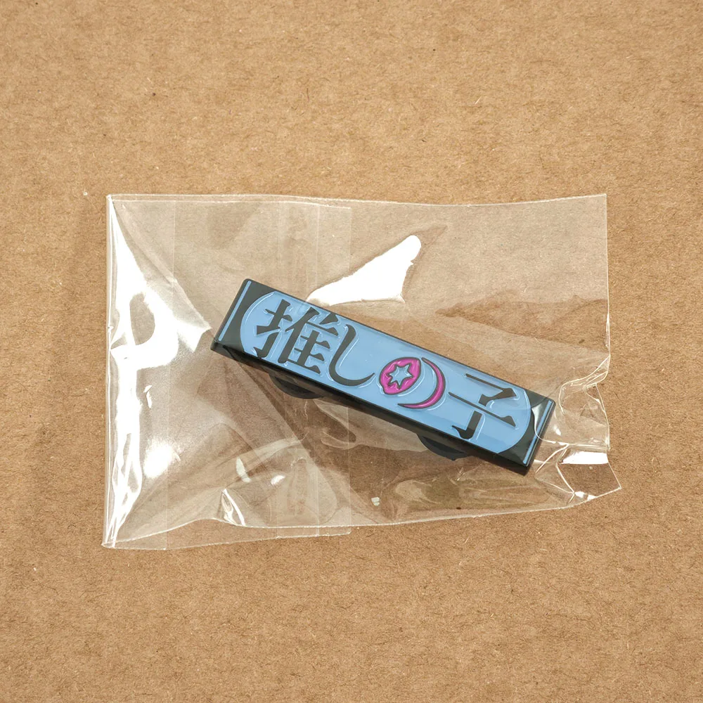 Oshi No Ko Emaille-Anstecker, japanisches Anime-Logo, Broschen, Ai Hoshino, Sternauge, rechteckige Anstecknadeln, Reversnadeln, Otaku-Schmuck, Geschenk für Rucksack – Detail 9