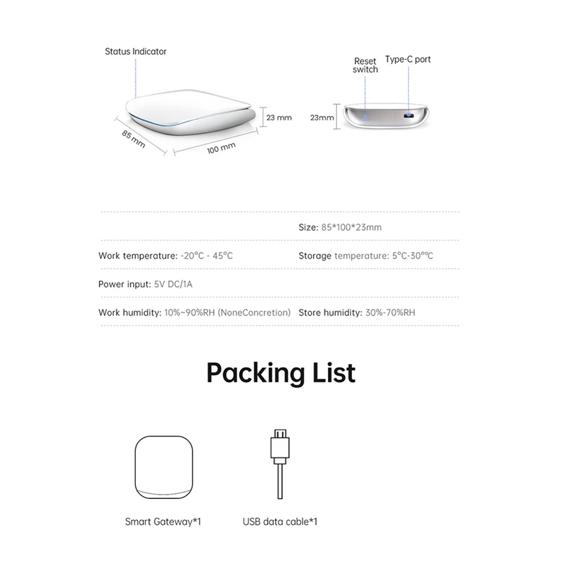 Hub Multi-Model Smart Home Bridge Wireless Remote Controller Work Fit For Alexa&Google Home