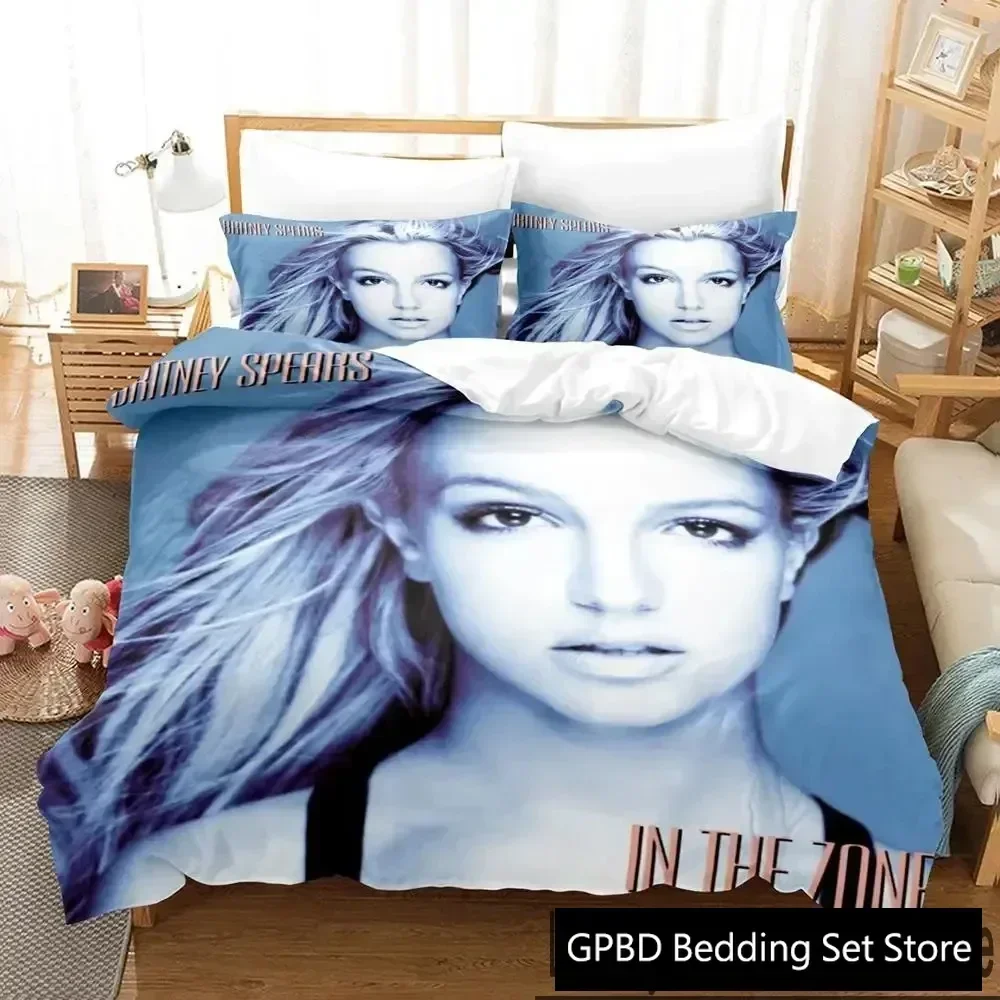 

Luxury New 3D Print Britney Spears Comfortable Duvet Quilt Cover Pillowcase Bedding Set Children Bedroom Decoration Home Textile
