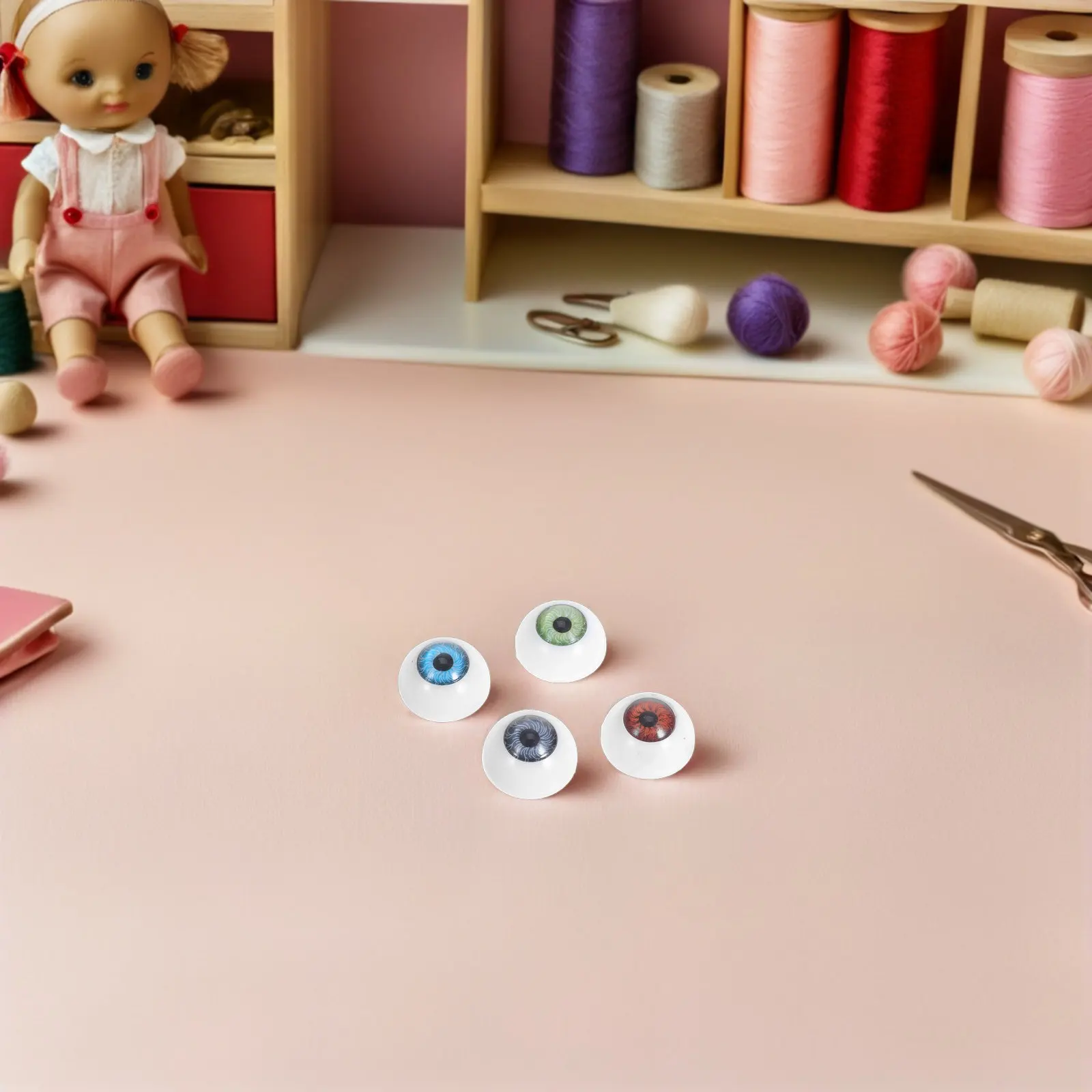 

40 шт. мультяшных безопасных пластиковых глазок 20 мм, круглые глаза для поделок, вязания крючком, реалистичные искусственные глаза для кукол и мягких игрушек