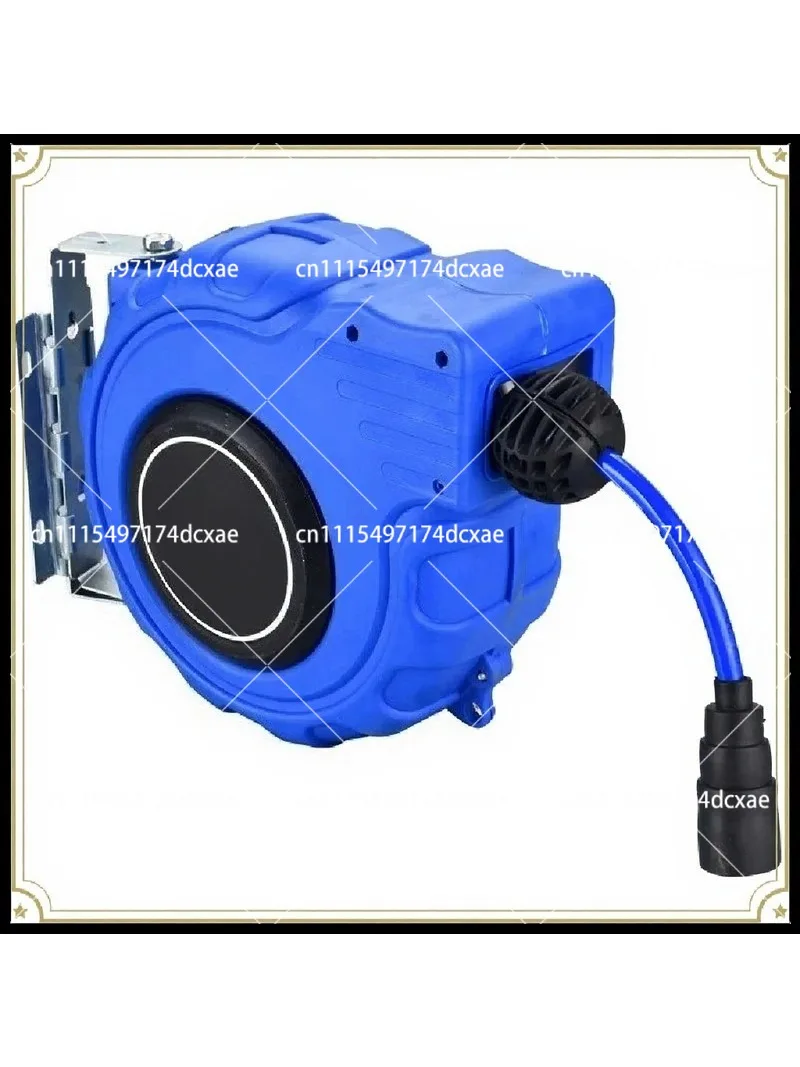 Auto Retractable Hose Reel PU Braided Air Hose 12x8mm Pneumatic Tube for Workshop