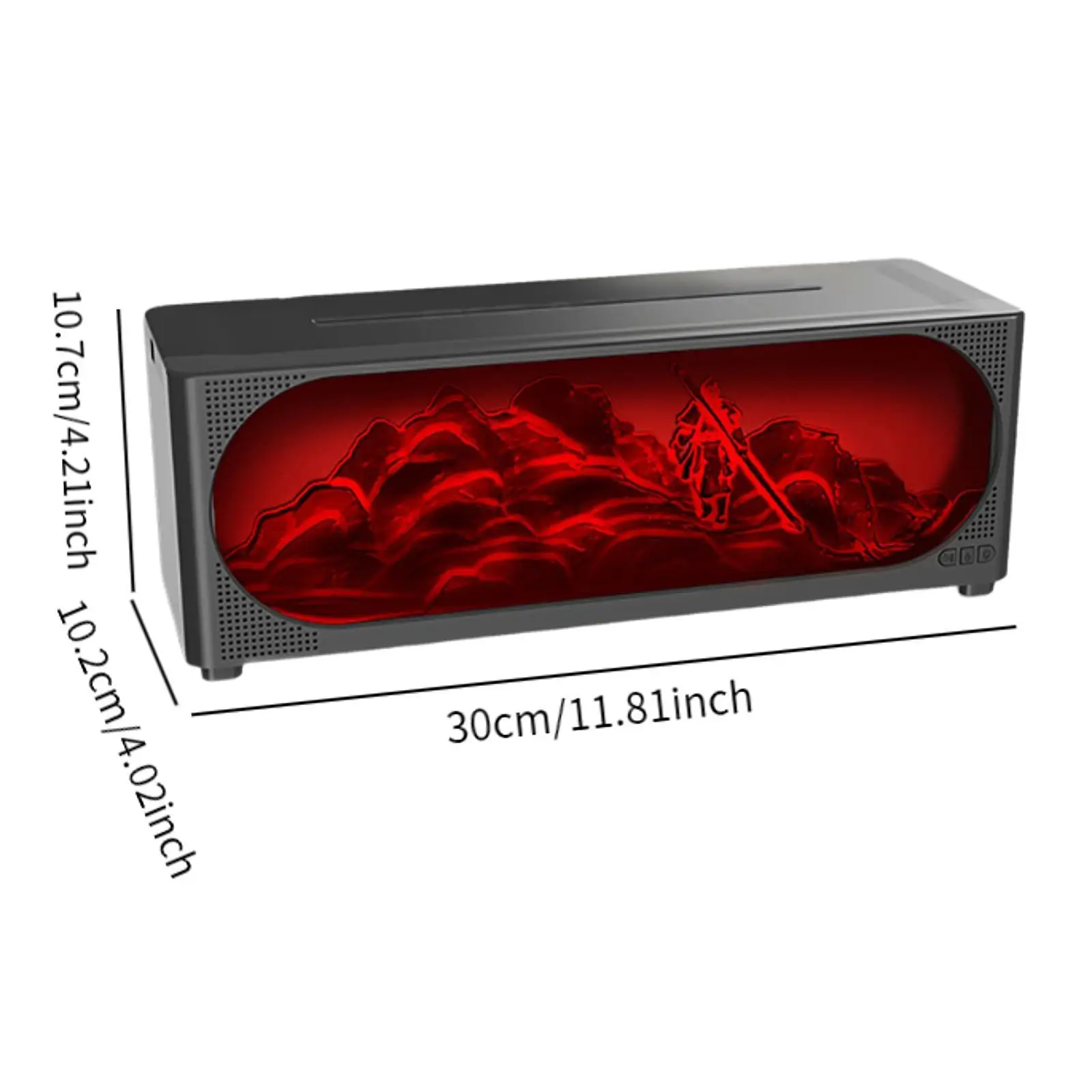 Fireplace Flame Essential Oil Diffuser Humidifier Quiet for SPA Indoor Yoga