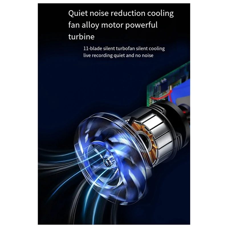 For Sony A7C2/A6700 Canon R6 Fuji Camera Shooting Constant Temperature Digital Display Semiconductor Cooling Fan