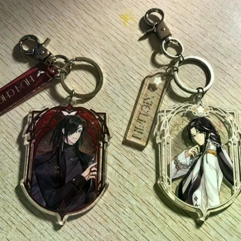 Fashion Anime Heaven Official's Blessing Keychain Tian Guan Ci Fu Hua Cheng Xie Lian Keyring Arcylic Pendant Bag Decoration Gift
