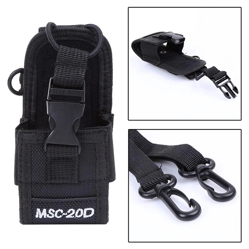 MSC-20B MSC-20D Walkie Talkie Bag Nylon Holster Carry Case For UV5R UV82 Bf888S UV-9R Plus UV-B2 TYT Radio GP328 PX777 TK3207