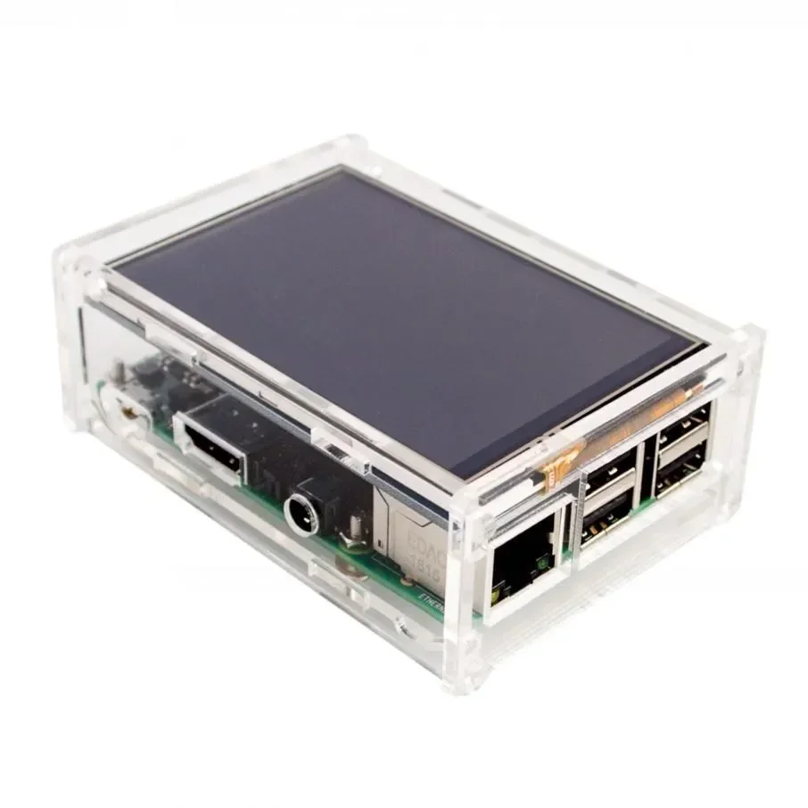 Acrylic Case for for Raspberry Pi 3 / Pi 2 Model B 3.5 inch LCD