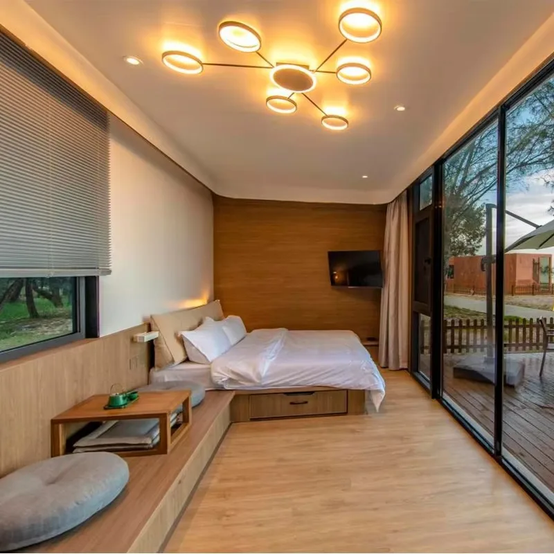 Modern Foldable Space Capsule Prefab Container House Mobile Tiny Home Steel Structure Fast Install for Camping Hotel