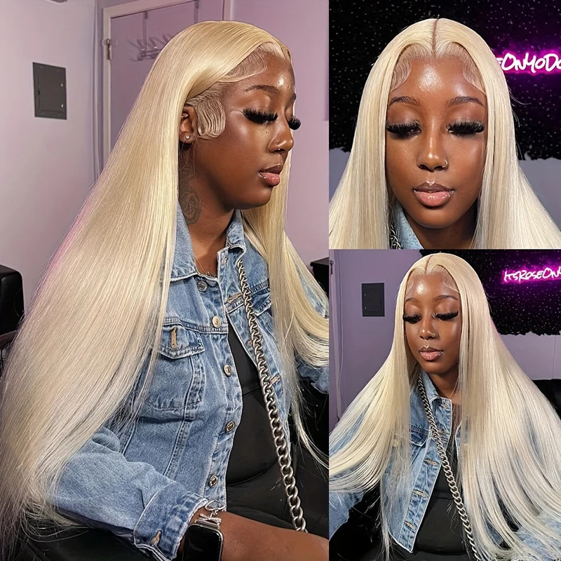 613 Blonde 13x4 Lace Front Wigs Human Hair 13x6 HD Lace Frontal Wig for Women Straight 30 inch Colored Wigs Human Hair on Sale