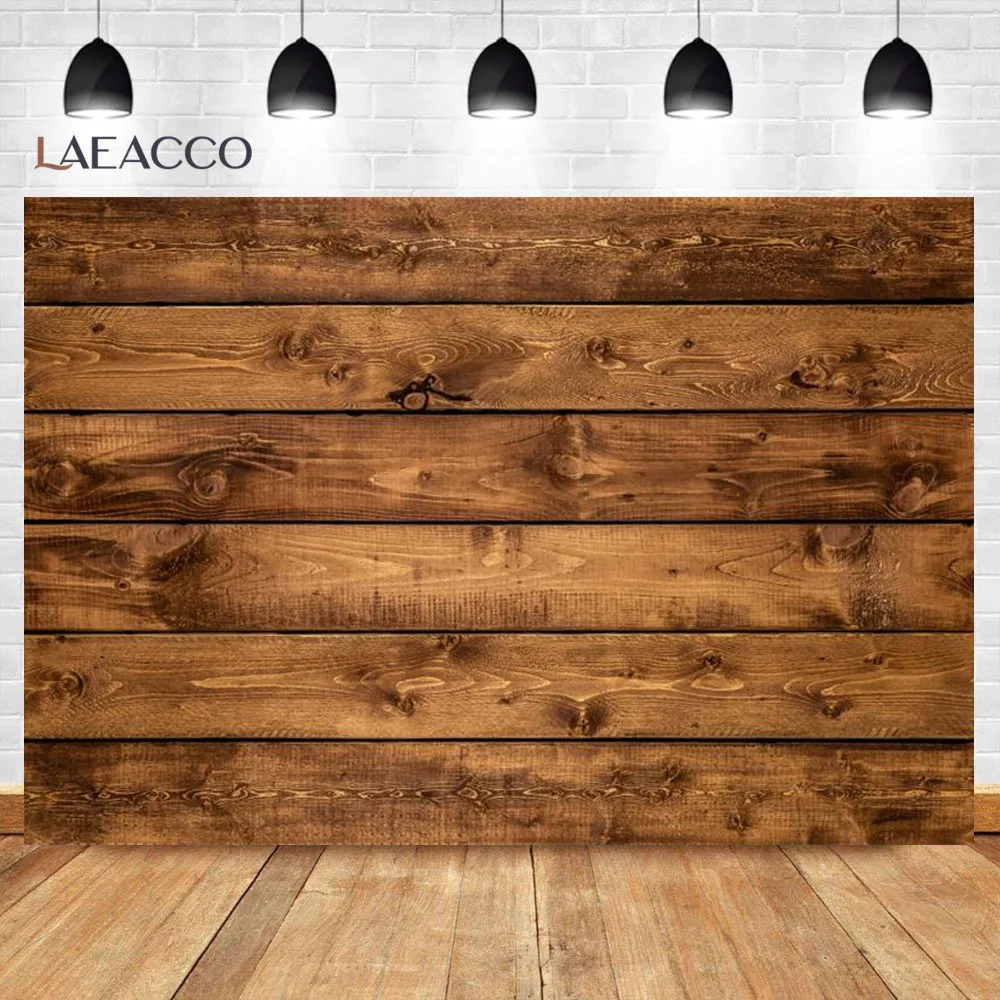 Brown Wooden Plank Textured Background Farm Portrait Birthday Party Wedding Decoration Wooden Floor Backdrop Photography Studio