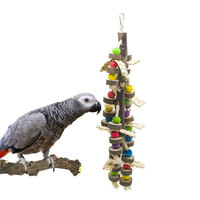 Parrot nibble toys Wooden Natural Medium to Large Parrot Supplies Bird Cage Accessories Creative Large Parrot Bird Toys