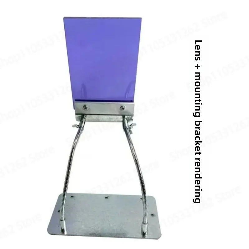 Special Burning Glass Protective Lens for Lamp Workers Anti-sodium Yellow Light Lens Right Angle L-shaped