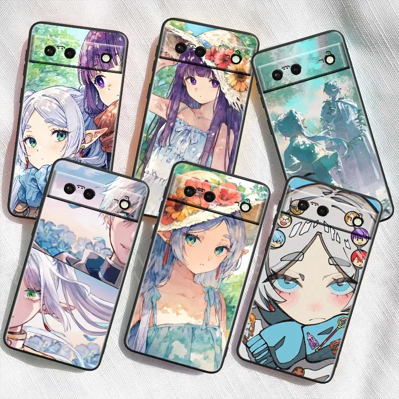 

Frieren Himmel anime For Google Pixel 9a 9 8A 8 7 7A 6 6A Pro XL 2024 5G Black Soft TPU Silicone Cover Phone Case